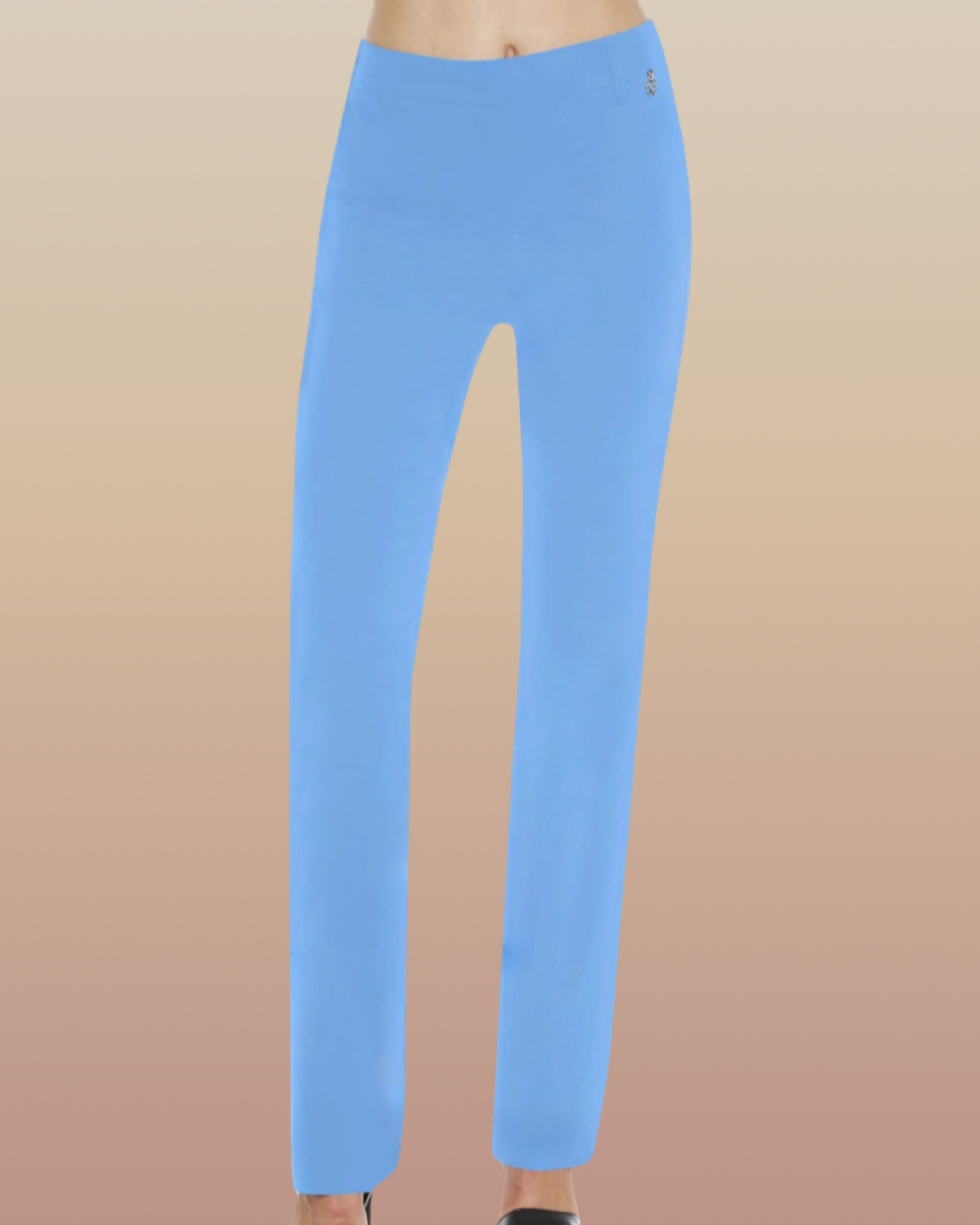 Pantalone "Skyline Serenade". Pantaloni eleganti basic in cady, gamba larga dritta