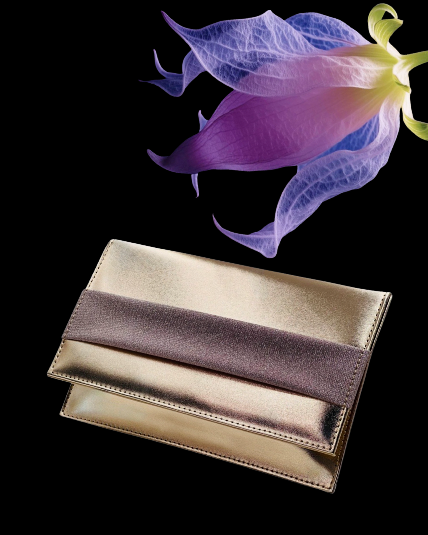 Borsa "Silver Moonlight". Borsetta a mano in pelle argento elegante, forma rettangolare con catenina